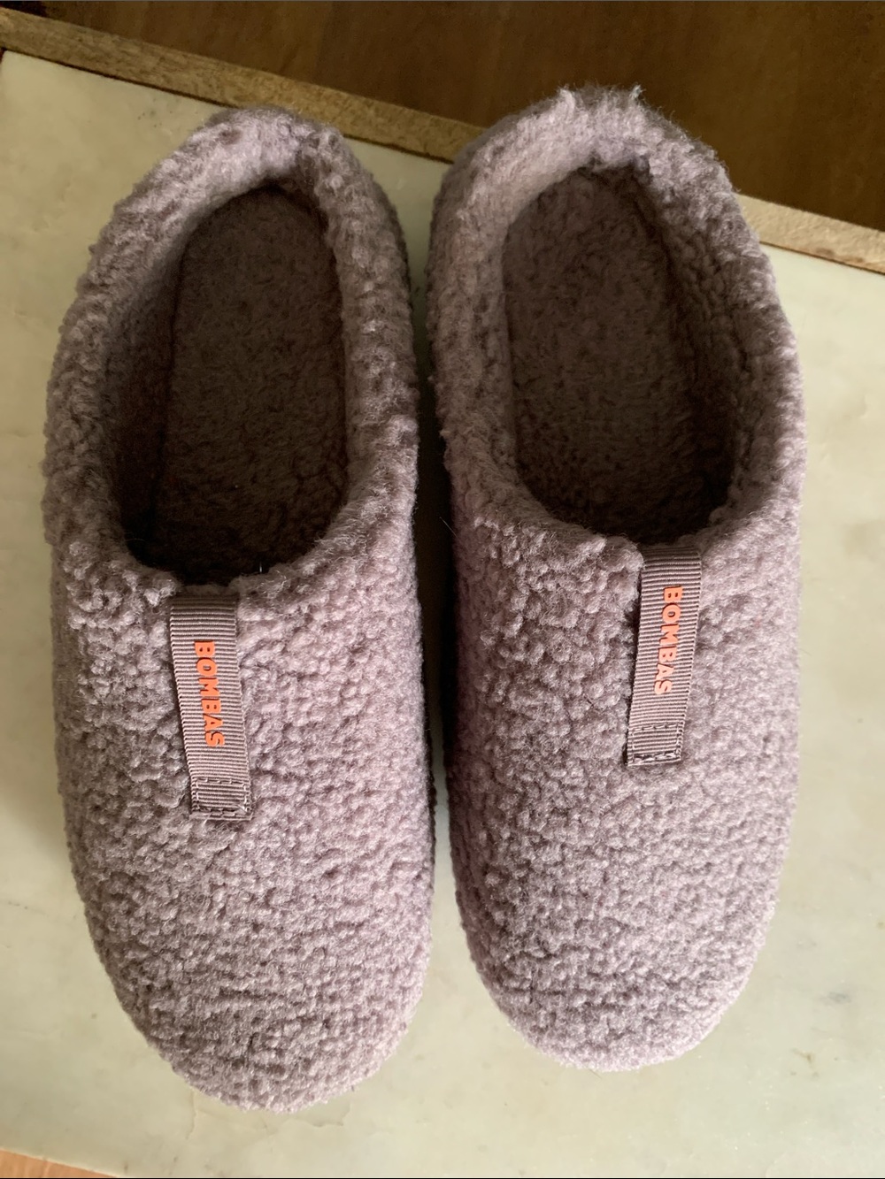 Bombas Plush Sherpa Slippers in light Purple